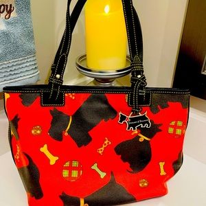 Dooney and Burke Scottie Dog Red Purse